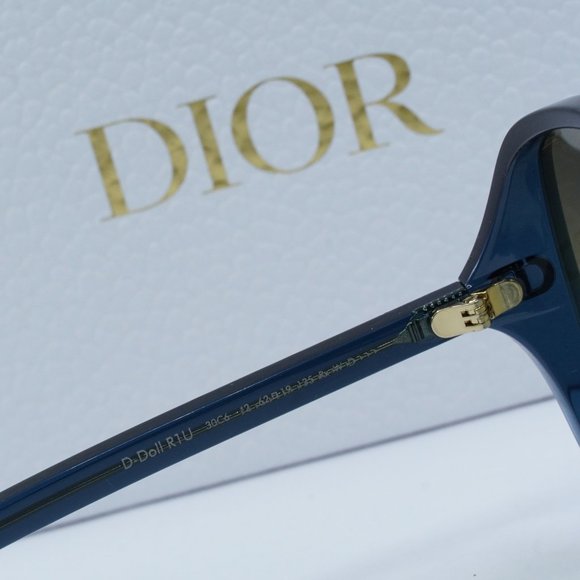FINAL PRICE NEW DIOR DDOLL R1U 30C6 BLUE SUNGLASSES - Picture 8 of 11
